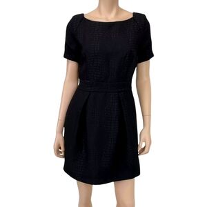 FRENCH CONNECTION BLACK CROC EMBOSSED DRESS NWT